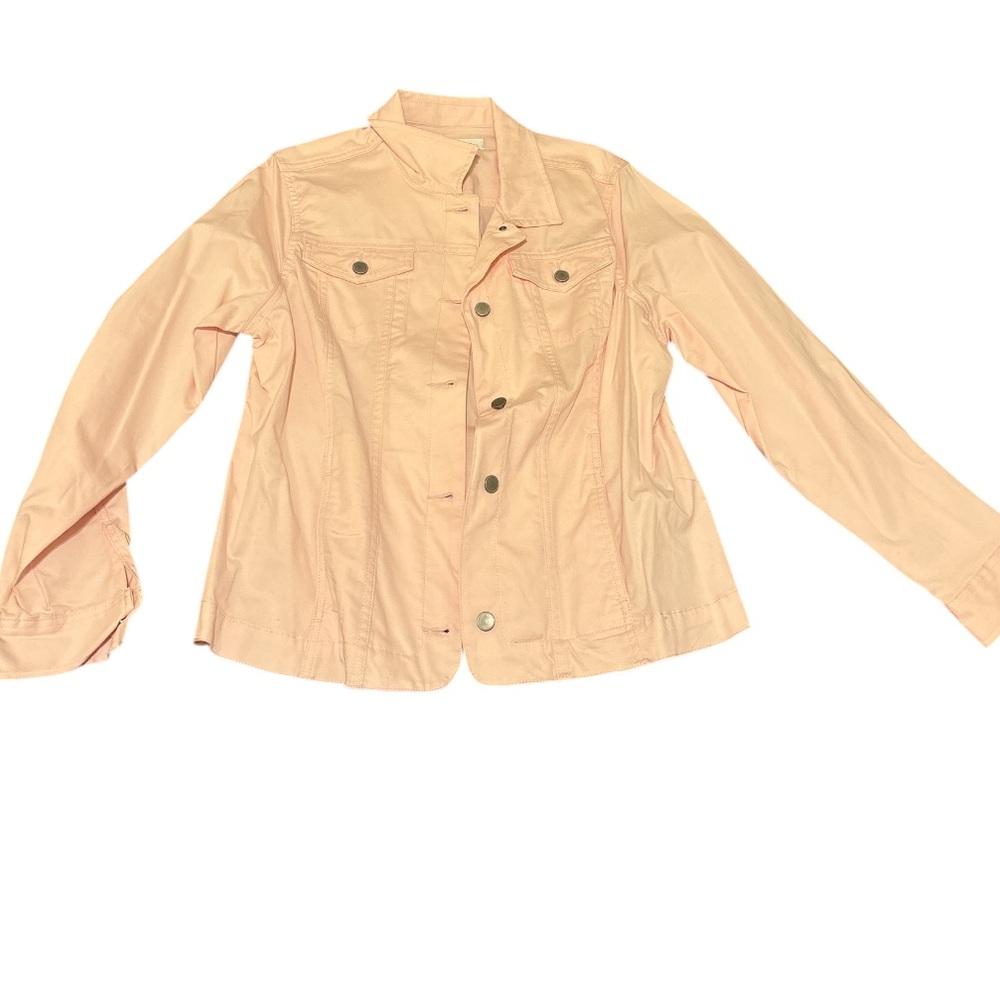 croft&barrow light pink jacket